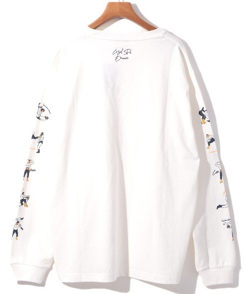 チチカカ（チチカカ）の「【ユニセックス】ルチャ袖プリントロングＴシャツ（Tシャツ/カットソー・メンズ・ホワイト/ブラック・LARGE/MEDIUM）」の9枚目の写真