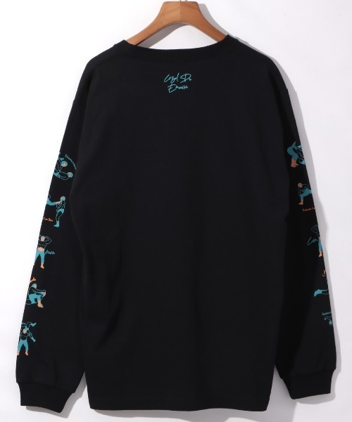 チチカカ（チチカカ）の「【ユニセックス】ルチャ袖プリントロングＴシャツ（Tシャツ/カットソー・メンズ・ホワイト/ブラック・LARGE/MEDIUM）」の10枚目の写真