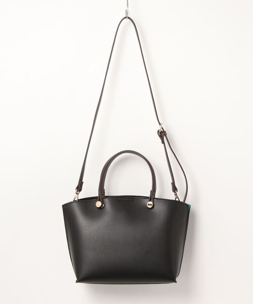 N.（N. Natural Beauty Basic）（エヌエヌナチュラルビューティーベーシック）の「サイドカラーリングミニショルダーバッグ（トートバッグ・レディース・ホワイト/ブラック/ベージュ・ﾌﾘ-）」の20枚目の写真