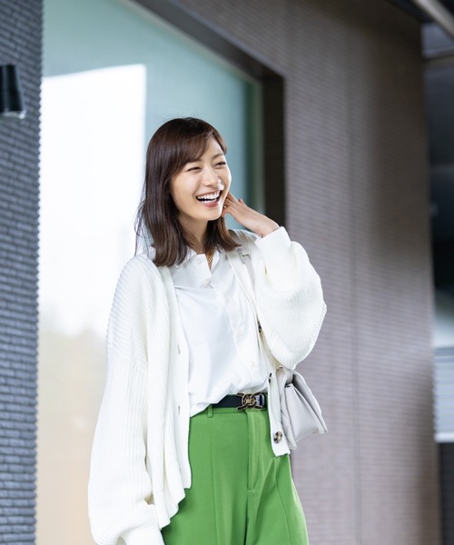 BRICK & SONS（ブリックアンドサンズ）の「コットンレーヨン リラックスラグランスリーブシャツ＜ホワイト＞（シャツ/ブラウス・メンズ・ホワイト・LL/S/M/L）」の15枚目の写真