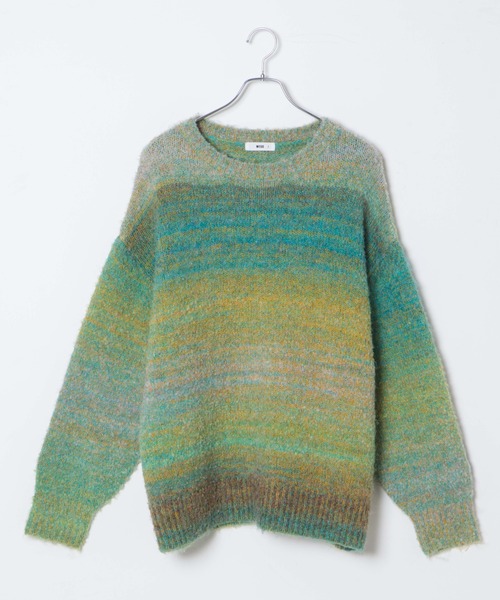 WEGO（ウィゴー）の「WEGO/グラデーションビッグニット（ニット/セーター・レディース・グリーン/オレンジ・FREE）」の18枚目の写真