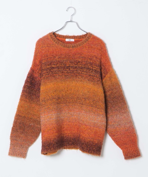 WEGO（ウィゴー）の「WEGO/グラデーションビッグニット（ニット/セーター・レディース・グリーン/オレンジ・FREE）」の19枚目の写真