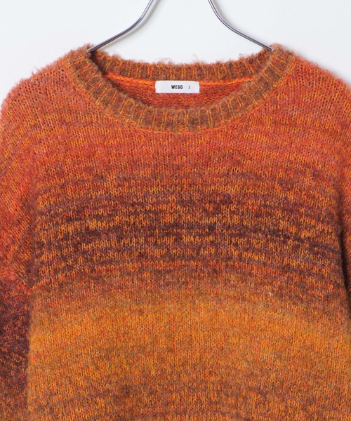 WEGO（ウィゴー）の「WEGO/グラデーションビッグニット（ニット/セーター・レディース・グリーン/オレンジ・FREE）」の20枚目の写真