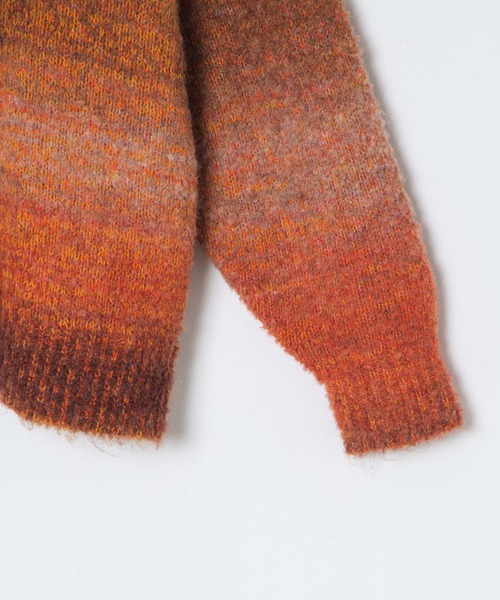 WEGO（ウィゴー）の「WEGO/グラデーションビッグニット（ニット/セーター・レディース・グリーン/オレンジ・FREE）」の21枚目の写真