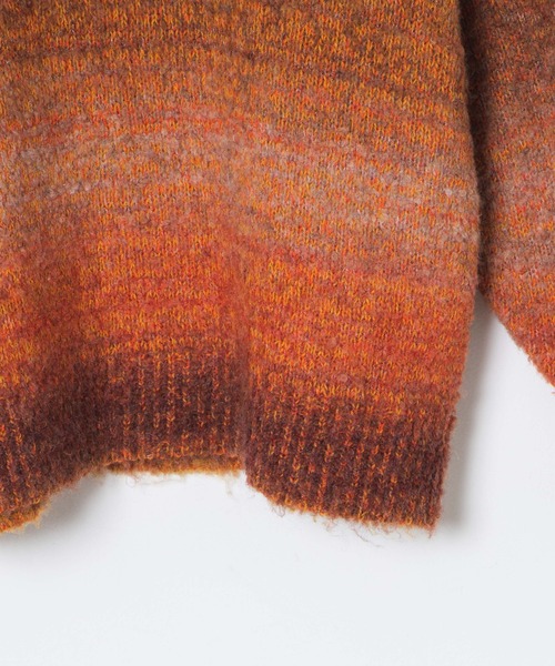 WEGO（ウィゴー）の「WEGO/グラデーションビッグニット（ニット/セーター・レディース・グリーン/オレンジ・FREE）」の22枚目の写真