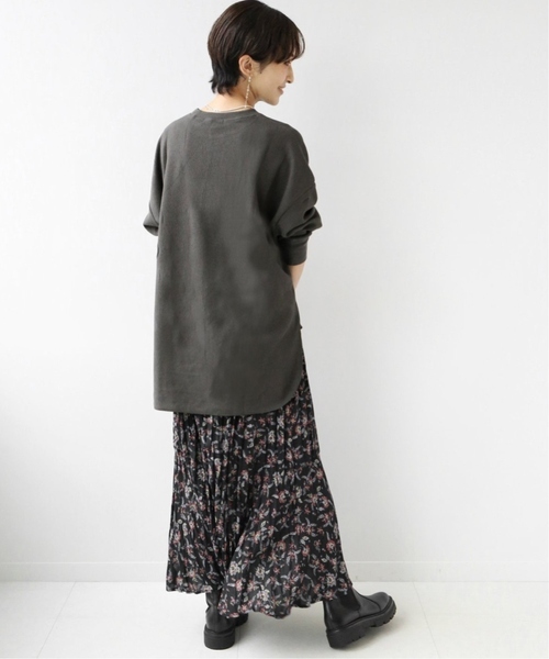 JOURNAL STANDARD relume（ジャーナルスタンダード　レリューム）の「《追加4》TCワッフルオーバーサイズロングスリーブTシャツ（Tシャツ/カットソー・レディース・ホワイト系その他/オートミール/ネイビー/ベージュ系その他/チャコールグレー/ブルー・FREE）」の9枚目の写真