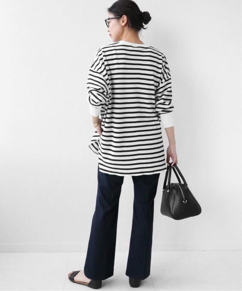 JOURNAL STANDARD relume（ジャーナルスタンダード　レリューム）の「《追加4》TCワッフルオーバーサイズロングスリーブTシャツ（Tシャツ/カットソー・レディース・ホワイト系その他/オートミール/ネイビー/ベージュ系その他/チャコールグレー/ブルー・FREE）」の14枚目の写真