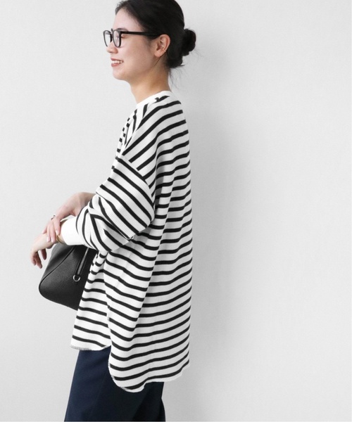 JOURNAL STANDARD relume（ジャーナルスタンダード　レリューム）の「《追加4》TCワッフルオーバーサイズロングスリーブTシャツ（Tシャツ/カットソー・レディース・ホワイト系その他/オートミール/ネイビー/ベージュ系その他/チャコールグレー/ブルー・FREE）」の16枚目の写真