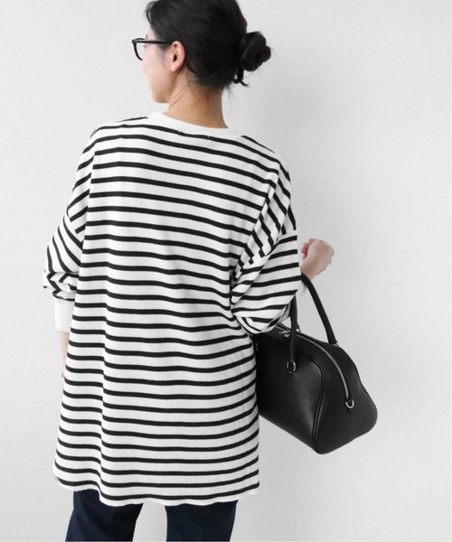 JOURNAL STANDARD relume（ジャーナルスタンダード　レリューム）の「《追加4》TCワッフルオーバーサイズロングスリーブTシャツ（Tシャツ/カットソー・レディース・ホワイト系その他/オートミール/ネイビー/ベージュ系その他/チャコールグレー/ブルー・FREE）」の17枚目の写真