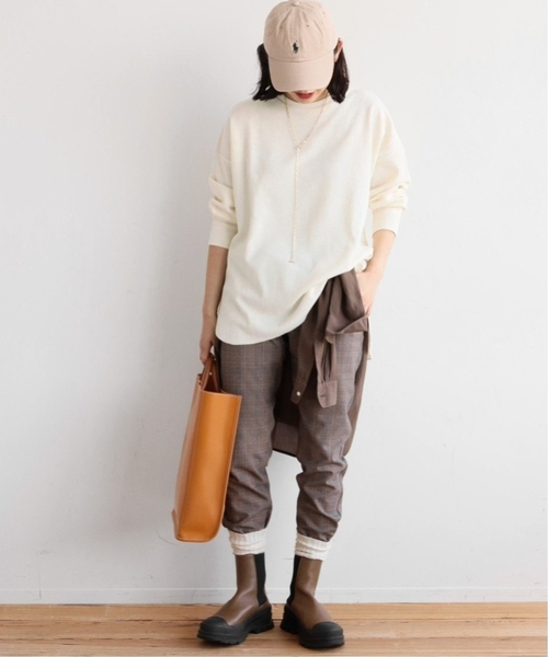 JOURNAL STANDARD relume（ジャーナルスタンダード　レリューム）の「《追加4》TCワッフルオーバーサイズロングスリーブTシャツ（Tシャツ/カットソー・レディース・ホワイト系その他/オートミール/ネイビー/ベージュ系その他/チャコールグレー/ブルー・FREE）」の18枚目の写真