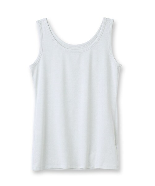 UNTITLED（アンタイトル）の「リーベルラメベア天竺プルオーバファブリック（タンクトップ・レディース・ライトグレー/ブラック/ベージュ・44/48/00/02/04）」の4枚目の写真