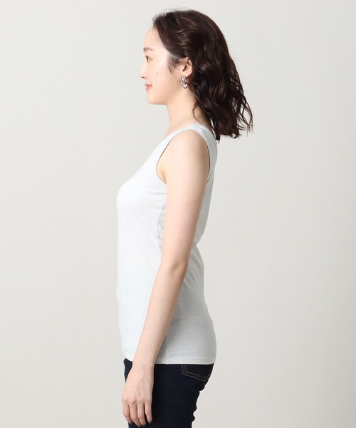 UNTITLED（アンタイトル）の「リーベルラメベア天竺プルオーバファブリック（タンクトップ・レディース・ライトグレー/ブラック/ベージュ・44/48/00/02/04）」の6枚目の写真