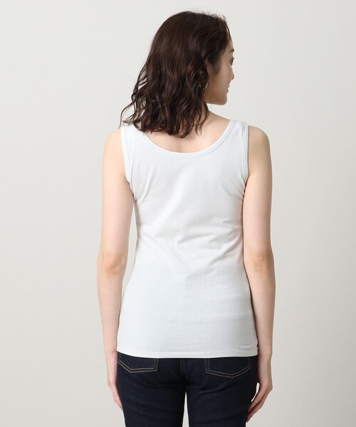 UNTITLED（アンタイトル）の「リーベルラメベア天竺プルオーバファブリック（タンクトップ・レディース・ライトグレー/ブラック/ベージュ・44/48/00/02/04）」の7枚目の写真