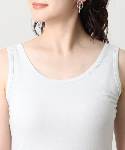 UNTITLED（アンタイトル）の「リーベルラメベア天竺プルオーバファブリック（タンクトップ・レディース・ライトグレー/ブラック/ベージュ・44/48/00/02/04）」の8枚目の写真