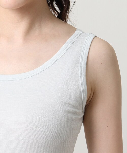 UNTITLED（アンタイトル）の「リーベルラメベア天竺プルオーバファブリック（タンクトップ・レディース・ライトグレー/ブラック/ベージュ・44/48/00/02/04）」の9枚目の写真