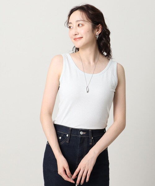 UNTITLED（アンタイトル）の「リーベルラメベア天竺プルオーバファブリック（タンクトップ・レディース・ライトグレー/ブラック/ベージュ・44/48/00/02/04）」の11枚目の写真