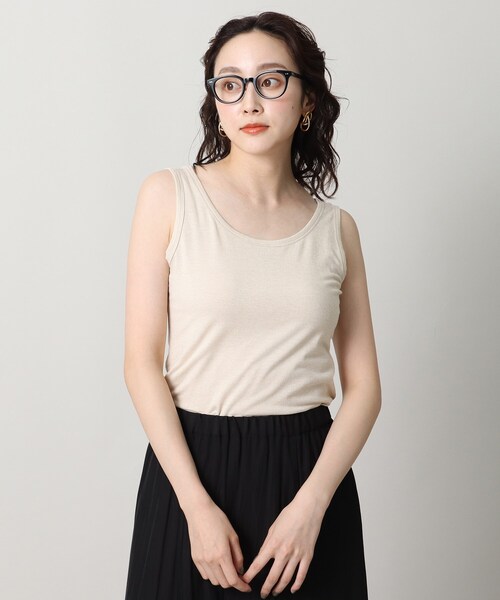 UNTITLED（アンタイトル）の「リーベルラメベア天竺プルオーバファブリック（タンクトップ・レディース・ライトグレー/ブラック/ベージュ・44/48/00/02/04）」の15枚目の写真