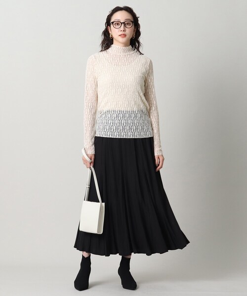 UNTITLED（アンタイトル）の「リーベルラメベア天竺プルオーバファブリック（タンクトップ・レディース・ライトグレー/ブラック/ベージュ・44/48/00/02/04）」の18枚目の写真