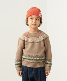 BEAMS mini | BEAMS mini / ノルディック ニット プルオーバー（90～150cm）(ニット/セーター)