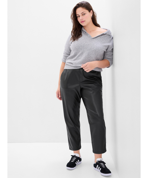 GAP（ギャップ）の「ミッドライズ フェイクレザー イージーパンツ（その他パンツ・レディース・ブラック・XS/S/M/L/XXS）」の6枚目の写真