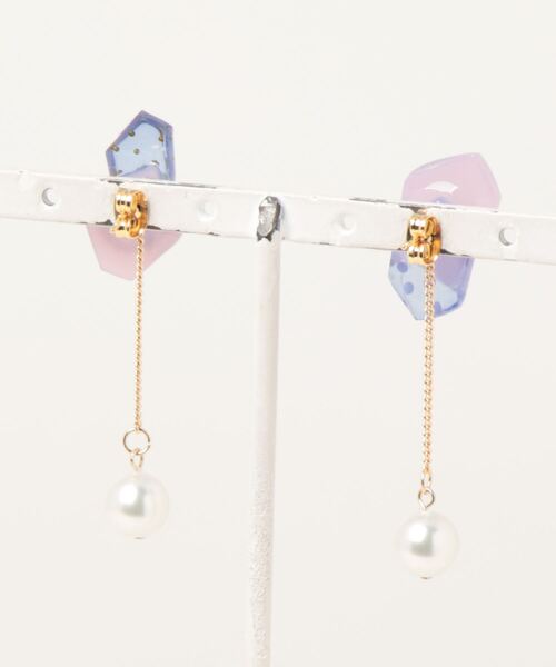 tone(トーン)の「【aruune】Osapo/ピアス(2way)(MA)(ピアス(両耳用)・レディース・イエロー/ブルー・FREE)」の4枚目の写真