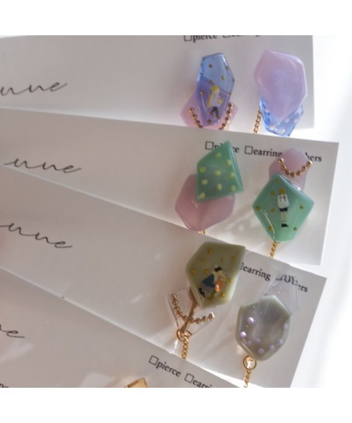 tone(トーン)の「【aruune】Osapo/ピアス(2way)(MA)(ピアス(両耳用)・レディース・イエロー/ブルー・FREE)」の10枚目の写真