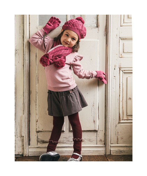 BeBe(ベベ)の「BeBe/マシュマロ裏毛ルージュロゴプリントトレーナー(90~150cm)(スウェット・キッズ・ピンク/パープル・100/140/120/150/90/130/110)」の16枚目の写真