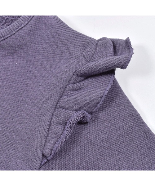 BeBe(ベベ)の「BeBe/マシュマロ裏毛ルージュロゴプリントトレーナー(90~150cm)(スウェット・キッズ・ピンク/パープル・100/140/120/150/90/130/110)」の17枚目の写真