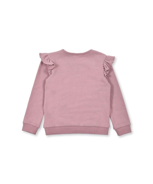 BeBe(ベベ)の「BeBe/マシュマロ裏毛ルージュロゴプリントトレーナー(90~150cm)(スウェット・キッズ・ピンク/パープル・100/140/120/150/90/130/110)」の7枚目の写真