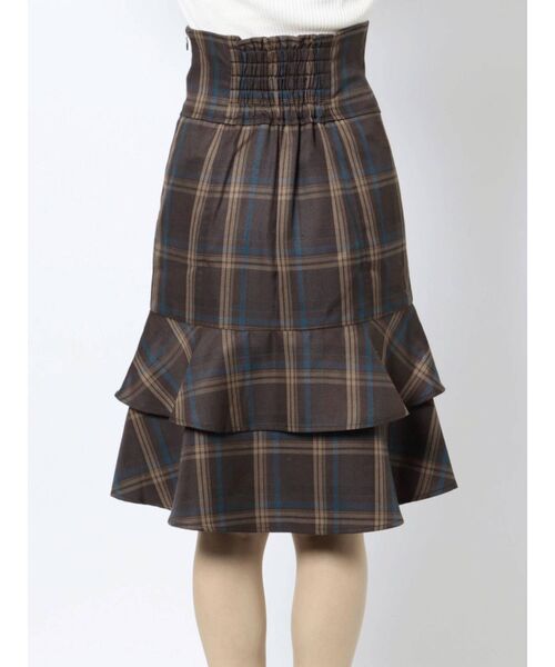 dazzlin（ダズリン）の「コルセットフリルミディスカート（スカート・レディース・オフホワイト/ブラウン・SMALL/MEDIUM）」の8枚目の写真