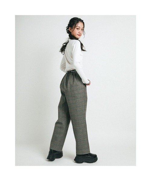 ZIDDY（ジディ）の「ZIDDY/配色センターメロウテレコニット(130~160cm)（ニット/セーター・キッズ・ホワイト/ブラック・140/130/160/150）」の16枚目の写真