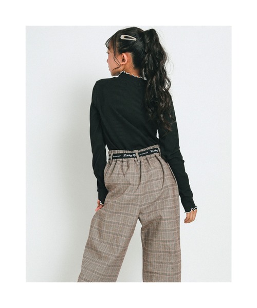 ZIDDY（ジディ）の「ZIDDY/配色センターメロウテレコニット(130~160cm)（ニット/セーター・キッズ・ホワイト/ブラック・140/130/160/150）」の19枚目の写真