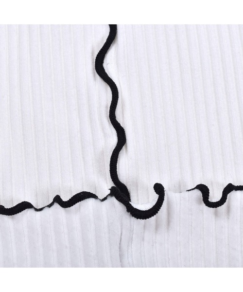 ZIDDY（ジディ）の「ZIDDY/配色センターメロウテレコニット(130~160cm)（ニット/セーター・キッズ・ホワイト/ブラック・140/130/160/150）」の15枚目の写真