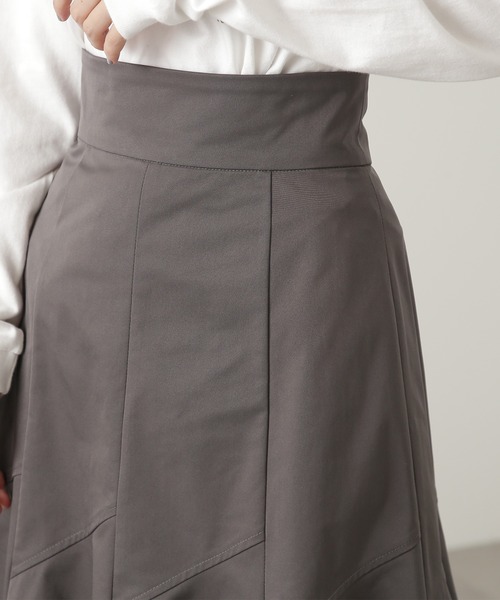 N.（N. Natural Beauty Basic）（エヌエヌナチュラルビューティーベーシック）の「◆ゴアードフレアマーメイドスカート（スカート・レディース・オフホワイト/グリーン/チャコール・MEDIUM）」の10枚目の写真