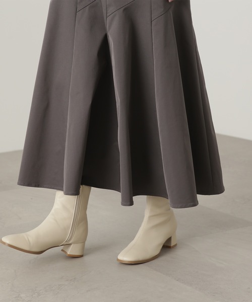 N.（N. Natural Beauty Basic）（エヌエヌナチュラルビューティーベーシック）の「◆ゴアードフレアマーメイドスカート（スカート・レディース・オフホワイト/グリーン/チャコール・MEDIUM）」の14枚目の写真