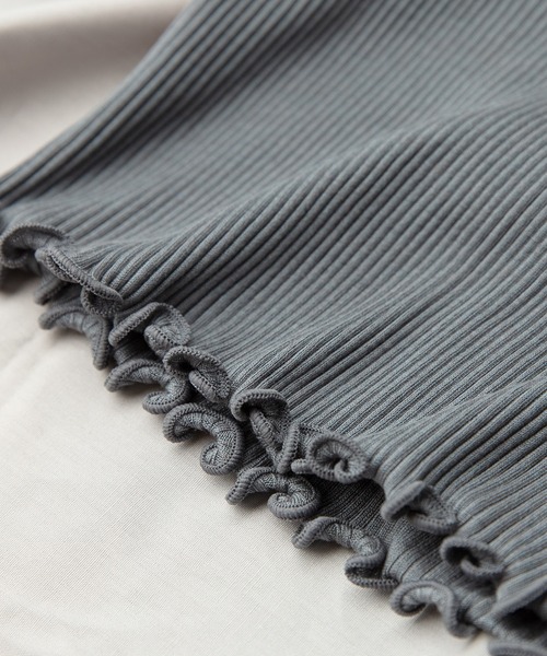 HAKUJI(ハクジ)の「Supima Silk bra camisole(キャミソール・レディース・グレイッシュブルー・ONE SIZE)」の7枚目の写真