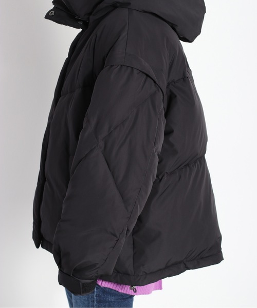 cepo（セポ）の「ハイネックエアコンダウン 2WAY（ダウンジャケット/コート・レディース・ブラック/オフホワイト・M/L）」の8枚目の写真