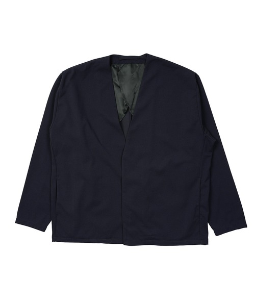 jiggys shop（ジギーズショップ）の「カットジョーゼット ノーカラージャケット（ノーカラージャケット・メンズ・ライトブラウン/ブラック/グレー/ベージュ/ネイビー・SMALL/X-LARGE/MEDIUM/XX-LARGE/LARGE）」の14枚目の写真