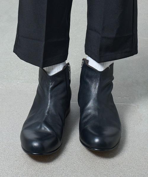 PADRONE MUSEUM（パドローネミュージアム）の「【PADRONE】別注 SIDE ZIP SHORT BOOTS PU7358-1201-11A サイドジップショートブーツ（ブーツ・メンズ・キャメル/ブラック/ベージュ・42/40/41/43）」の19枚目の写真