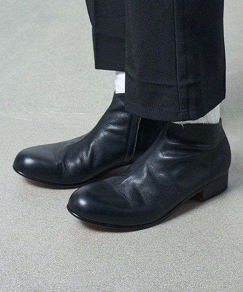 PADRONE MUSEUM（パドローネミュージアム）の「【PADRONE】別注 SIDE ZIP SHORT BOOTS PU7358-1201-11A サイドジップショートブーツ（ブーツ・メンズ・キャメル/ブラック/ベージュ・42/40/41/43）」の22枚目の写真