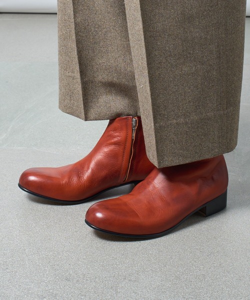 PADRONE MUSEUM（パドローネミュージアム）の「【PADRONE】別注 SIDE ZIP SHORT BOOTS PU7358-1201-11A サイドジップショートブーツ（ブーツ・メンズ・キャメル/ブラック/ベージュ・42/40/41/43）」の14枚目の写真