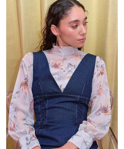 LAGUNAMOON（ラグナムーン）の「スティックチェーンピアス（ピアス（両耳用）・レディース・シルバー/ゴールド・FREE）」の3枚目の写真