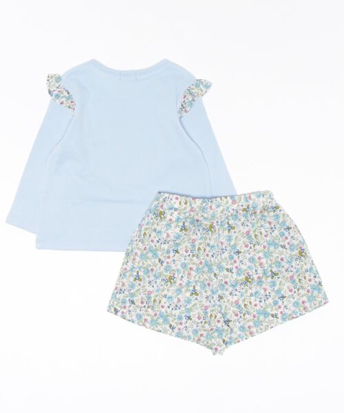 BeBe(ベベ)の「BeBe/GIRL花柄Tシャツパンツ2点セットベビー(80~90cm)(ロンパース・キッズ・ブルー系その他/ピンク系その他・90/80)」の19枚目の写真