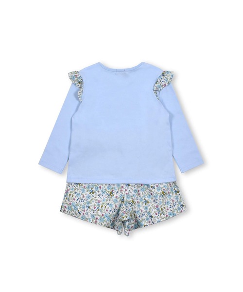 BeBe(ベベ)の「BeBe/GIRL花柄Tシャツパンツ2点セットベビー(80~90cm)(ロンパース・キッズ・ブルー系その他/ピンク系その他・90/80)」の16枚目の写真