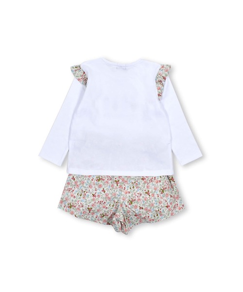 BeBe(ベベ)の「BeBe/GIRL花柄Tシャツパンツ2点セットベビー(80~90cm)(ロンパース・キッズ・ブルー系その他/ピンク系その他・90/80)」の10枚目の写真