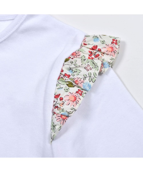 BeBe(ベベ)の「BeBe/GIRL花柄Tシャツパンツ2点セットベビー(80~90cm)(ロンパース・キッズ・ブルー系その他/ピンク系その他・90/80)」の18枚目の写真