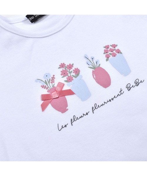 BeBe(ベベ)の「BeBe/GIRL花柄Tシャツパンツ2点セットベビー(80~90cm)(ロンパース・キッズ・ブルー系その他/ピンク系その他・90/80)」の8枚目の写真