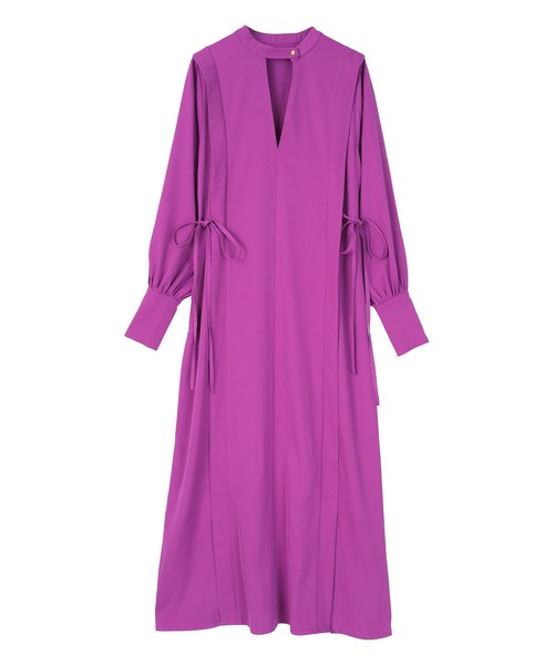 miette(ミエット)の「サイドリボンVネックワンピース(ワンピース・レディース・パープル/ブルー/ブラック・FREE)」の19枚目の写真