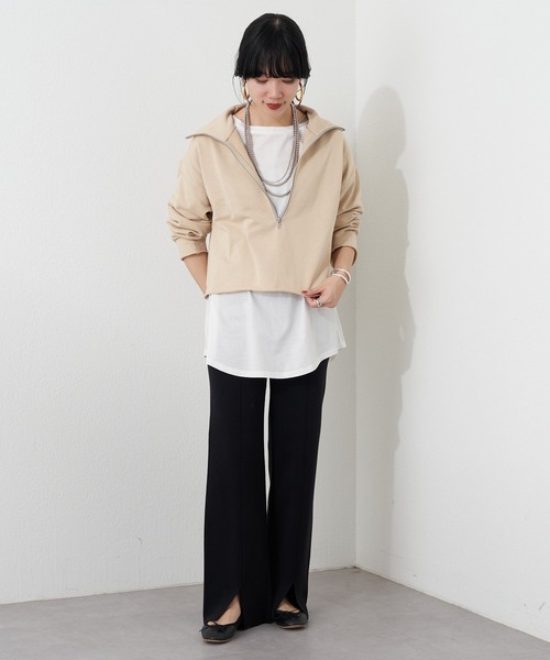 SHENERY(シーナリー)の「センタースリットニットパンツ(その他パンツ・レディース・モカ/ブラック・36/38)」の15枚目の写真