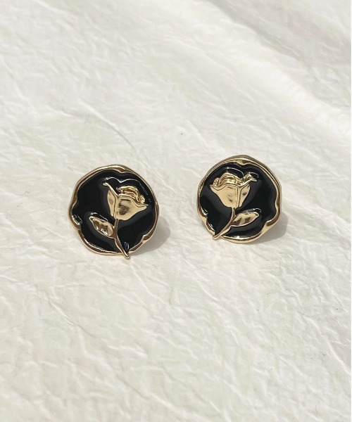 apres jour(アプレジュール)の「【apres jour×ARIAZ】ヴィンテージピアス(ピアス(両耳用)・レディース・オフホワイト/ブラック・FREE)」の1枚目の写真